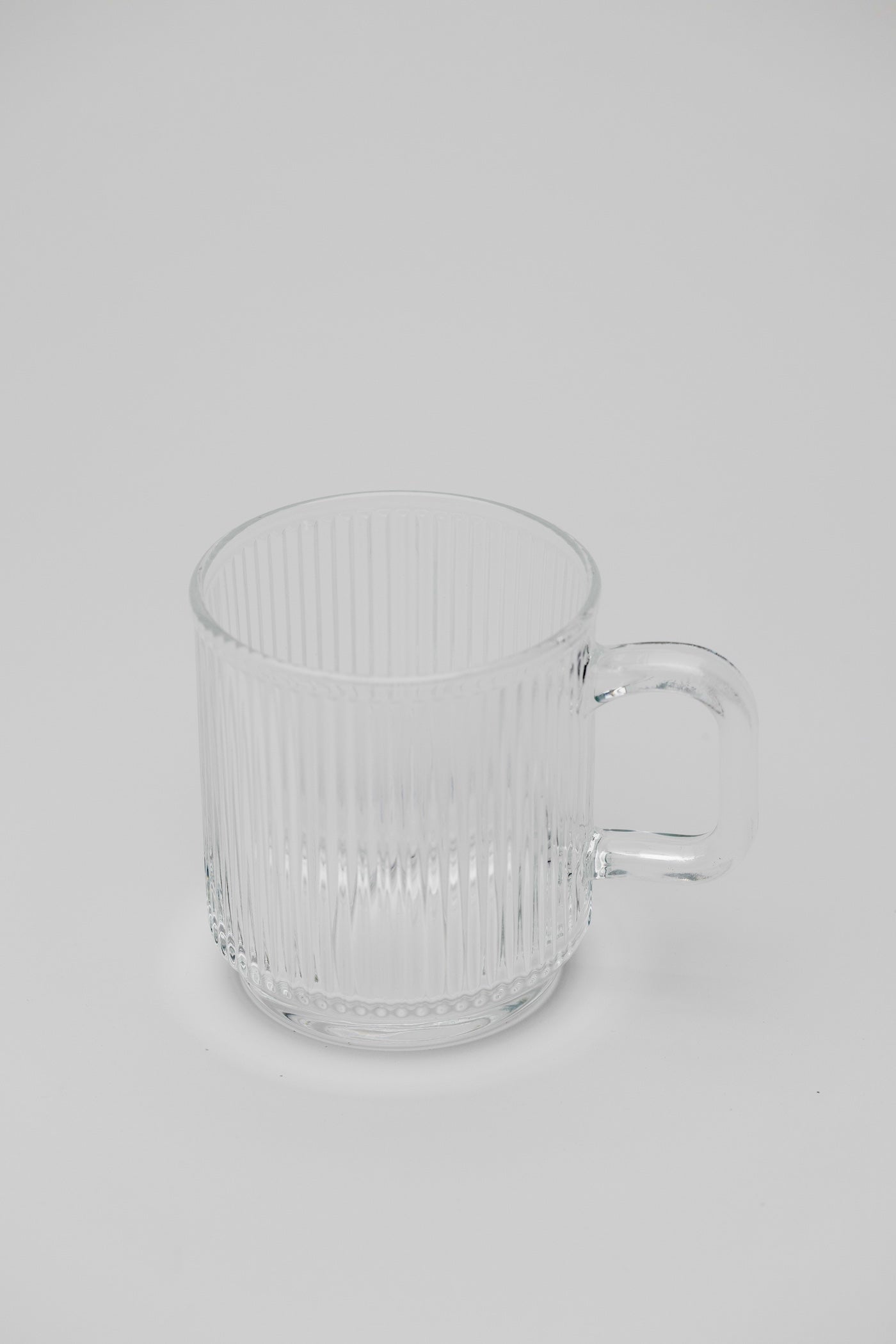 Dixon Ribbed Glass Mug - Set of 2