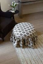 Eloise Ruffle Ottoman
