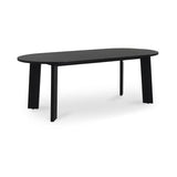 Delta Oval Outdoor Dining Table - Black