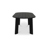 Delta Oval Outdoor Dining Table - Black