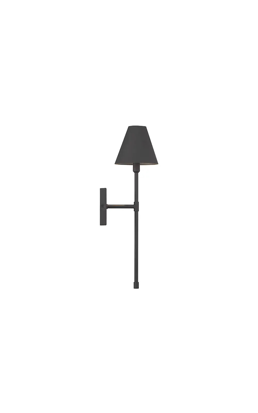 Jefferson 1-Light Wall Sconce in Matte Black