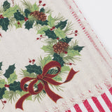 Holiday Wreath Tea Towel
