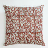 Sellen Linen Block Print Pillow - 24"x24"