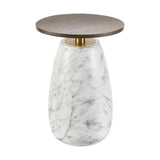 Pupil End Table - White
