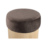 Nimes Velour Fur Ottoman - 3 Colors