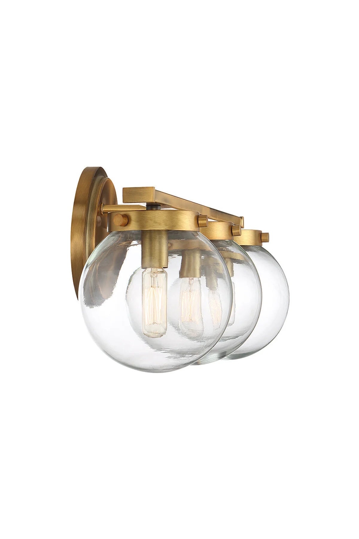 Regency Bathroom Vanity Light - Natural Brass