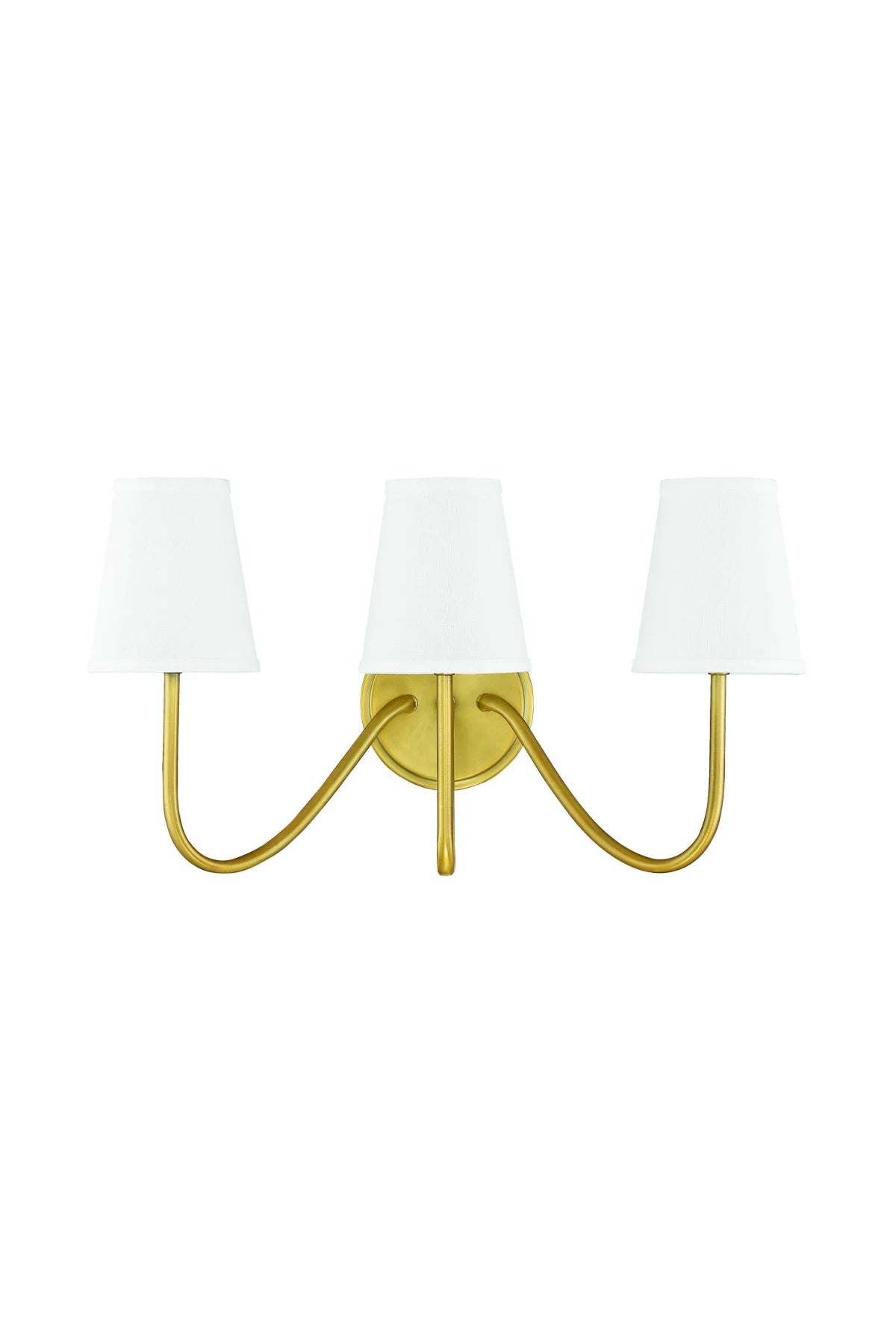 Smiths 3-Light Wall Sconce - Natural Brass