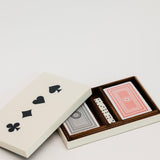 Beaumont Cards + Dice Box - White + Black
