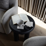 Mavina Mango Wood Side Table - Open Box