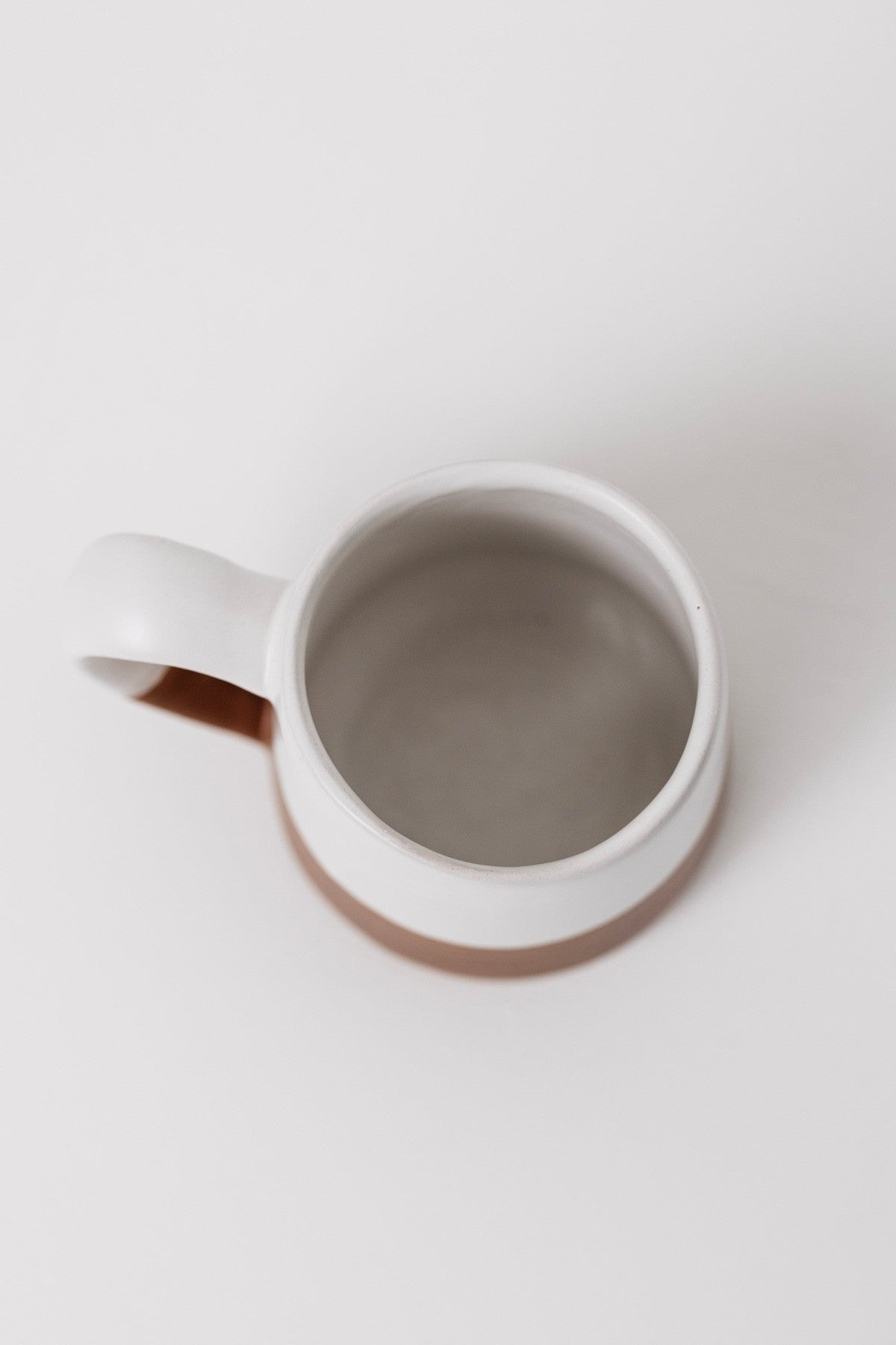 Waylon Hand Dipped Mug - Brown/White - Set of 4