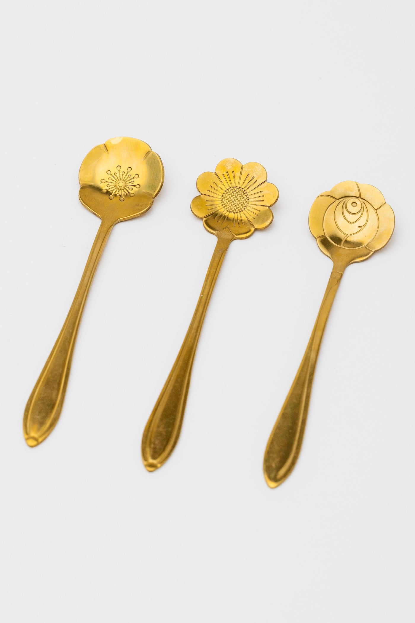 Petunia Flower Spoons - Set of 3