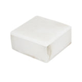 Keeper Alabaster Square Box - White