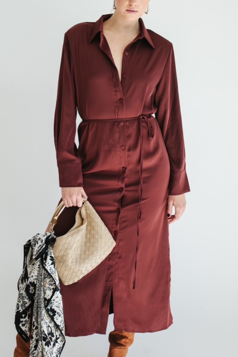 Anastacia Maxi Dress - Burgundy