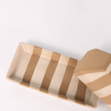 Collins Striped Butter Dish