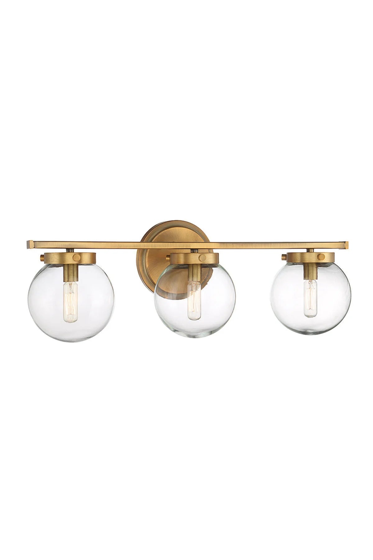 Regency Bathroom Vanity Light - Natural Brass