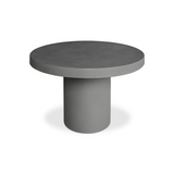 Cassius Round Outdoor Dining Table - Dark Grey
