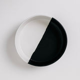 Dawson Stoneware Bowl - Matte Black/White - Set of 6