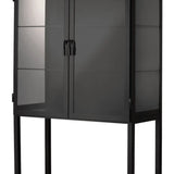 Chauncey Wide Curio Bar Cabinet