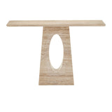 Demi Travertine Console Table