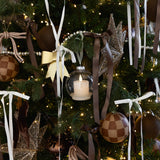 Checkered Ornament - Brown