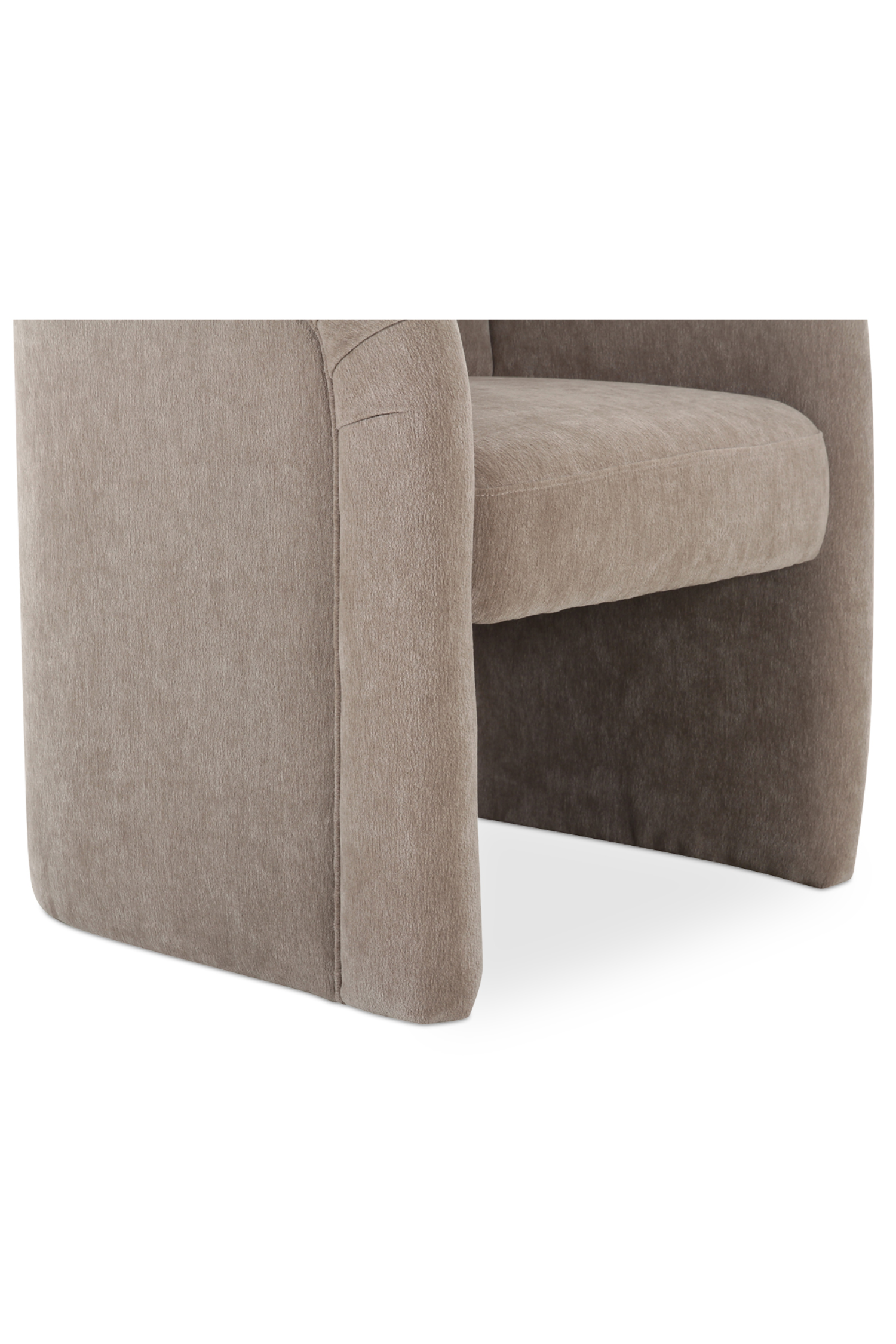 Evermore Rolling Dining Chair - Taupe