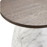 Pupil End Table - White