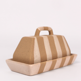 Collins Striped Butter Dish