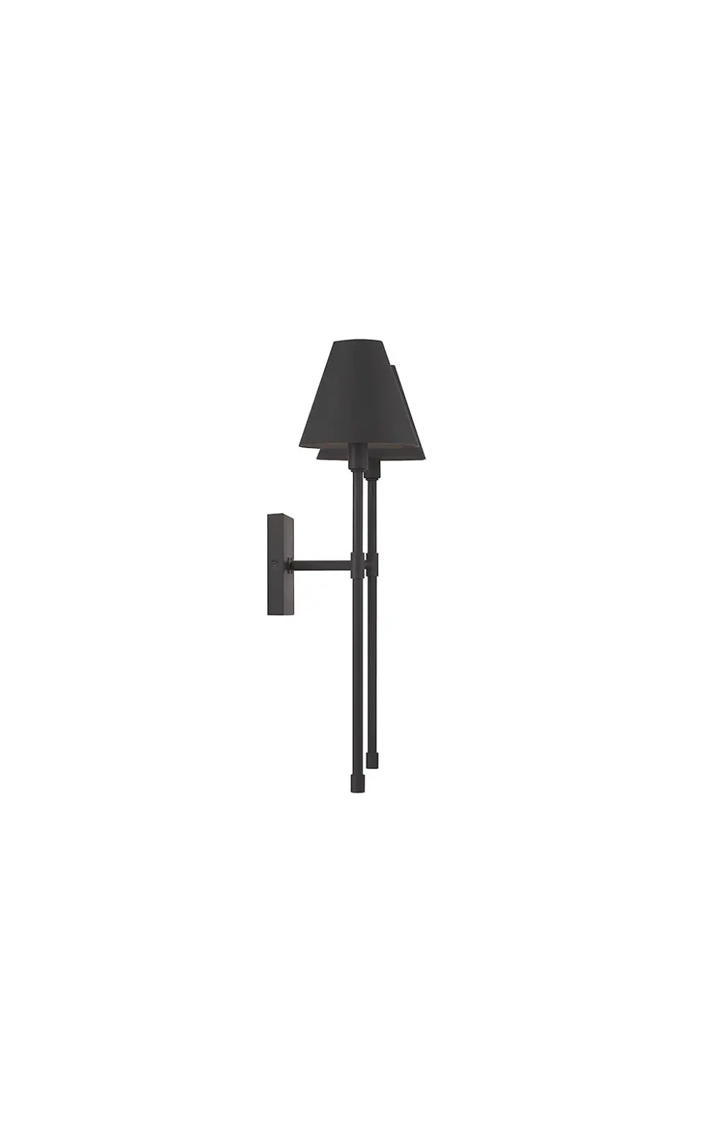 Jefferson 2-Light Wall Sconce in Matte Black