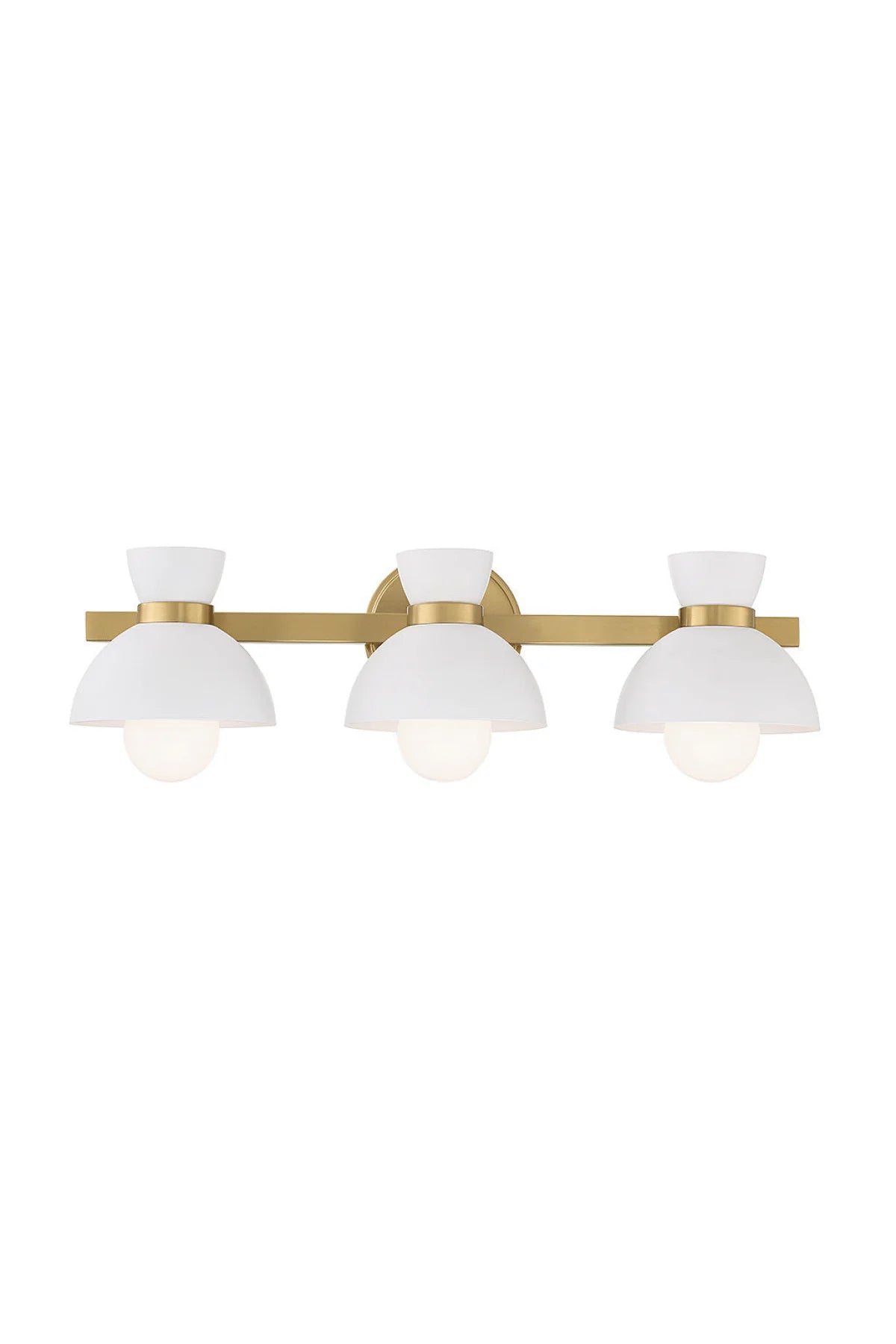 Neptune 3-Light Bathroom Vanity - Natural Brass