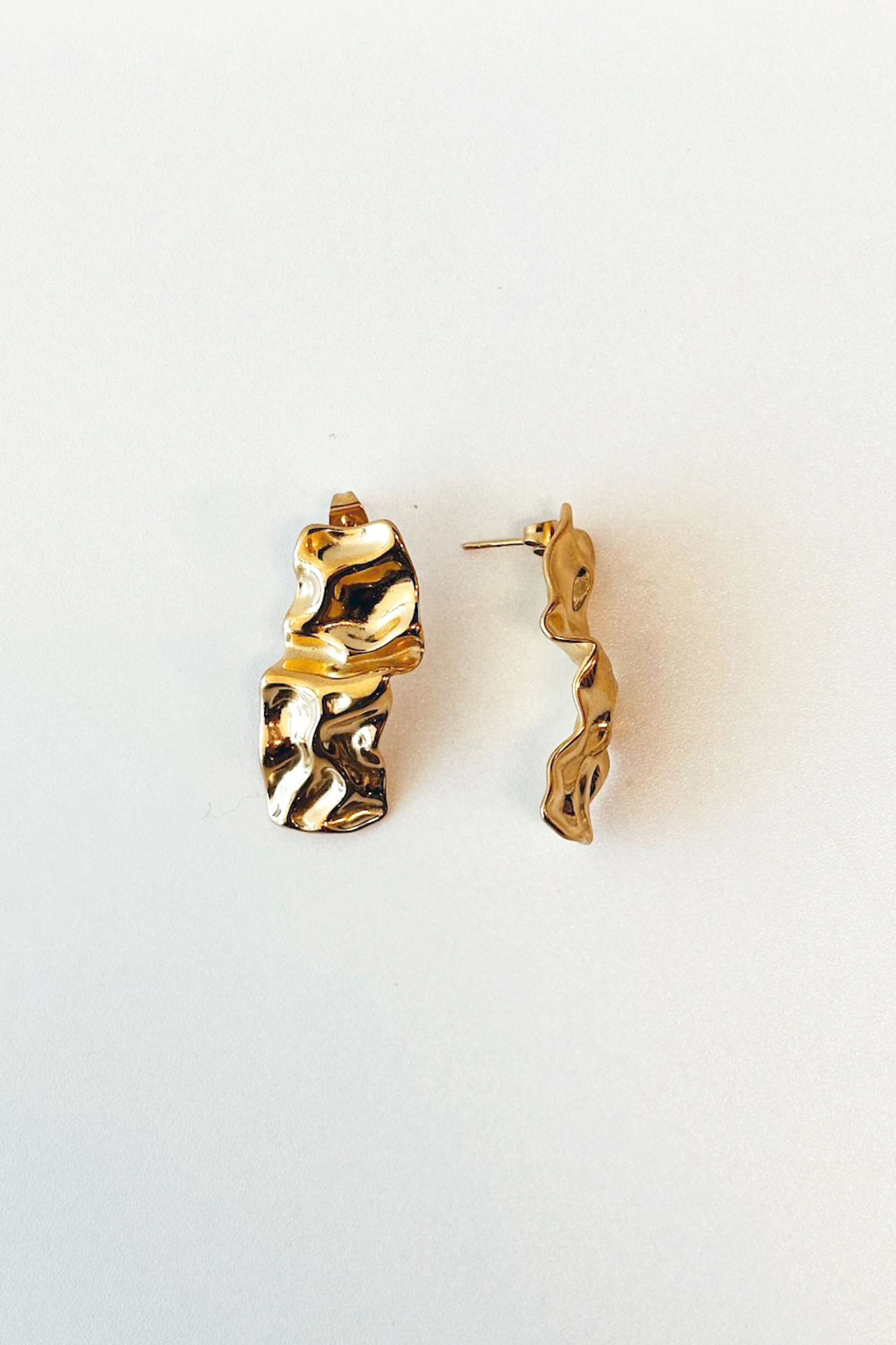 Melissa Hammered Earring - Gold