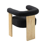 Barrel Boucle Dining Chair - 2 Colors