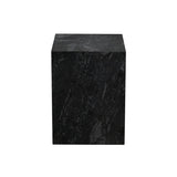 Ark End Table - Black Marquina Marble