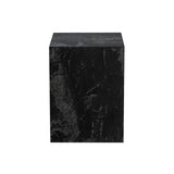 Ark End Table - Black Marquina Marble