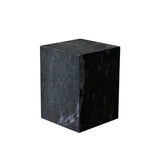 Ark End Table - Black Marquina Marble