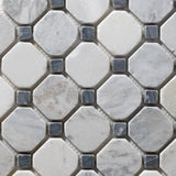 Antique Carrara Bardiglio Mosaic Tile by Castelli Marble