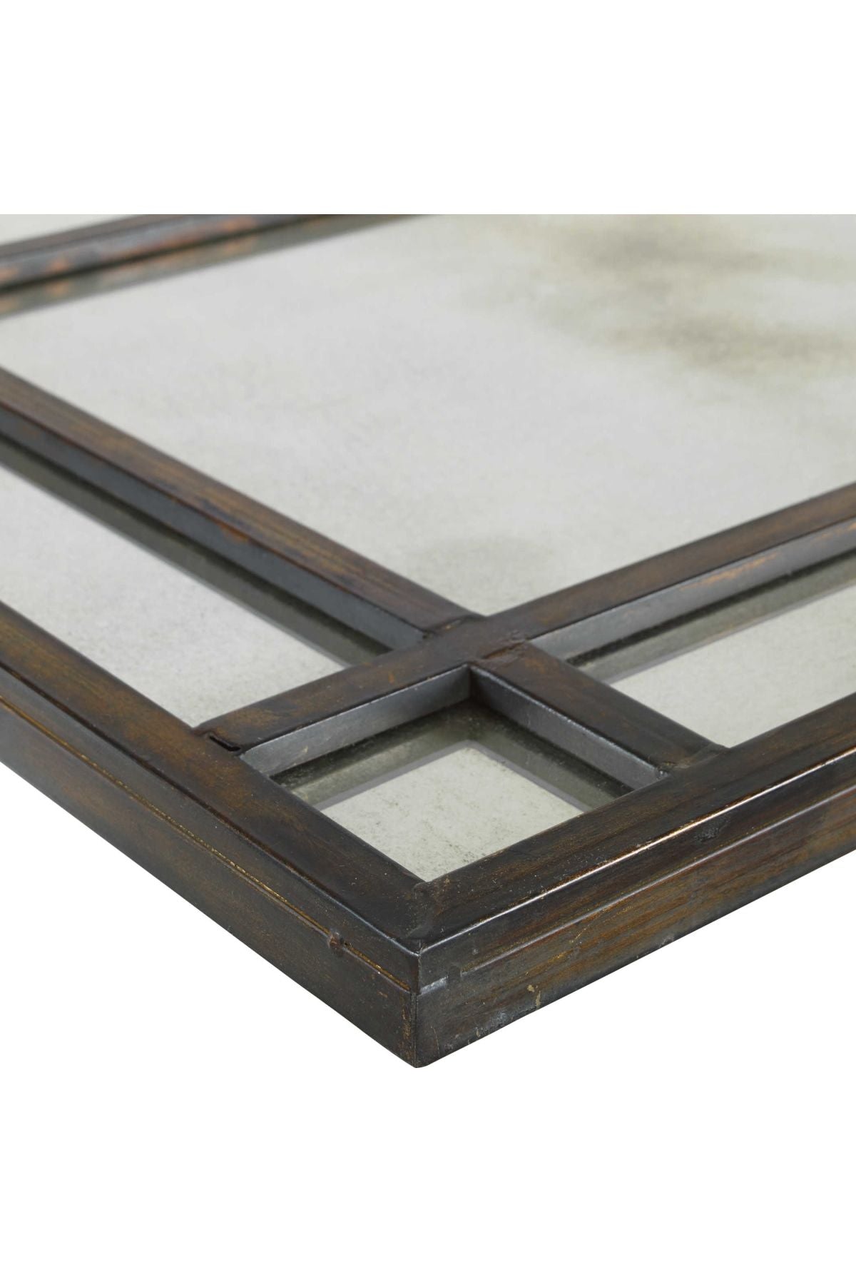 close up of the antiqued finish of the Avidan mirror