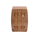 Fargus Leather Stool