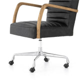 Bryson Channeled Desk Chair - Smoke