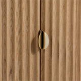 Olive Reeded Cabinet