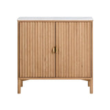 Olive Reeded Cabinet