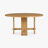 Saguaro Round Oak Dining Table