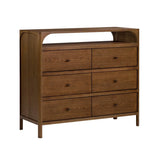 Cali 6-Drawer Oak Dresser