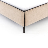 Leigh Upholstered Bed - Ecru