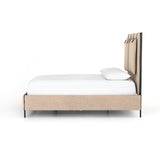 Leigh Upholstered Bed - Ecru