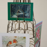Metal Christmas Tree Card Holder