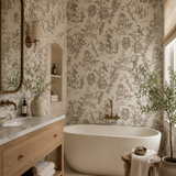 Colette Chinoiserie Espresso Wallpaper