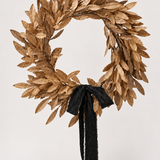 Bay Leaf Wreath with Ribbon - 30" - 2 Colors