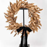 Bay Leaf Wreath with Ribbon - 30" - 2 Colors