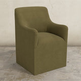 Priya Dining Armchair with Casters