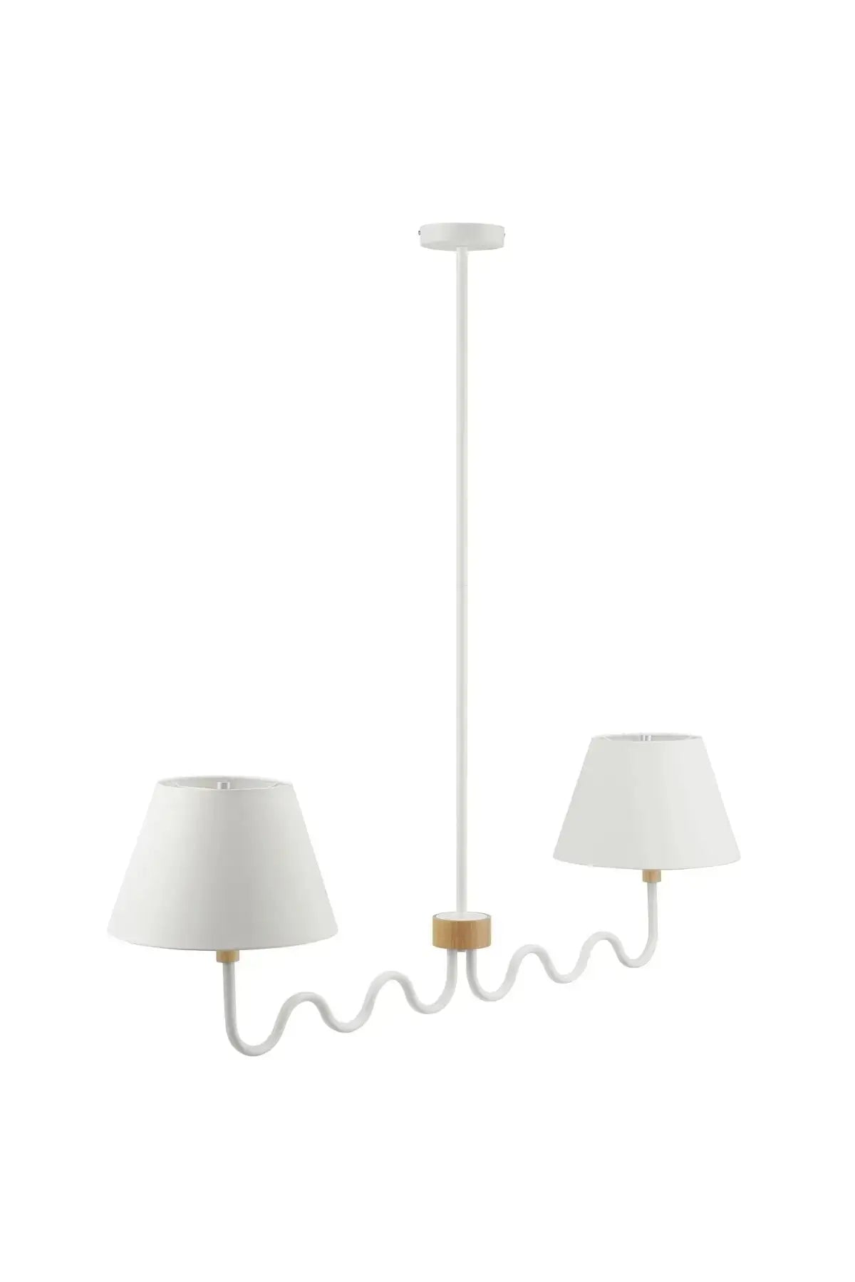 Sunlit Squiggle 2-Arm Pendant Light - Natural White